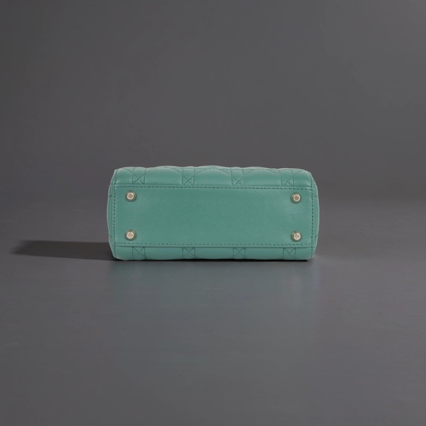 Lambskin Cannage Mini Lady Dior Green