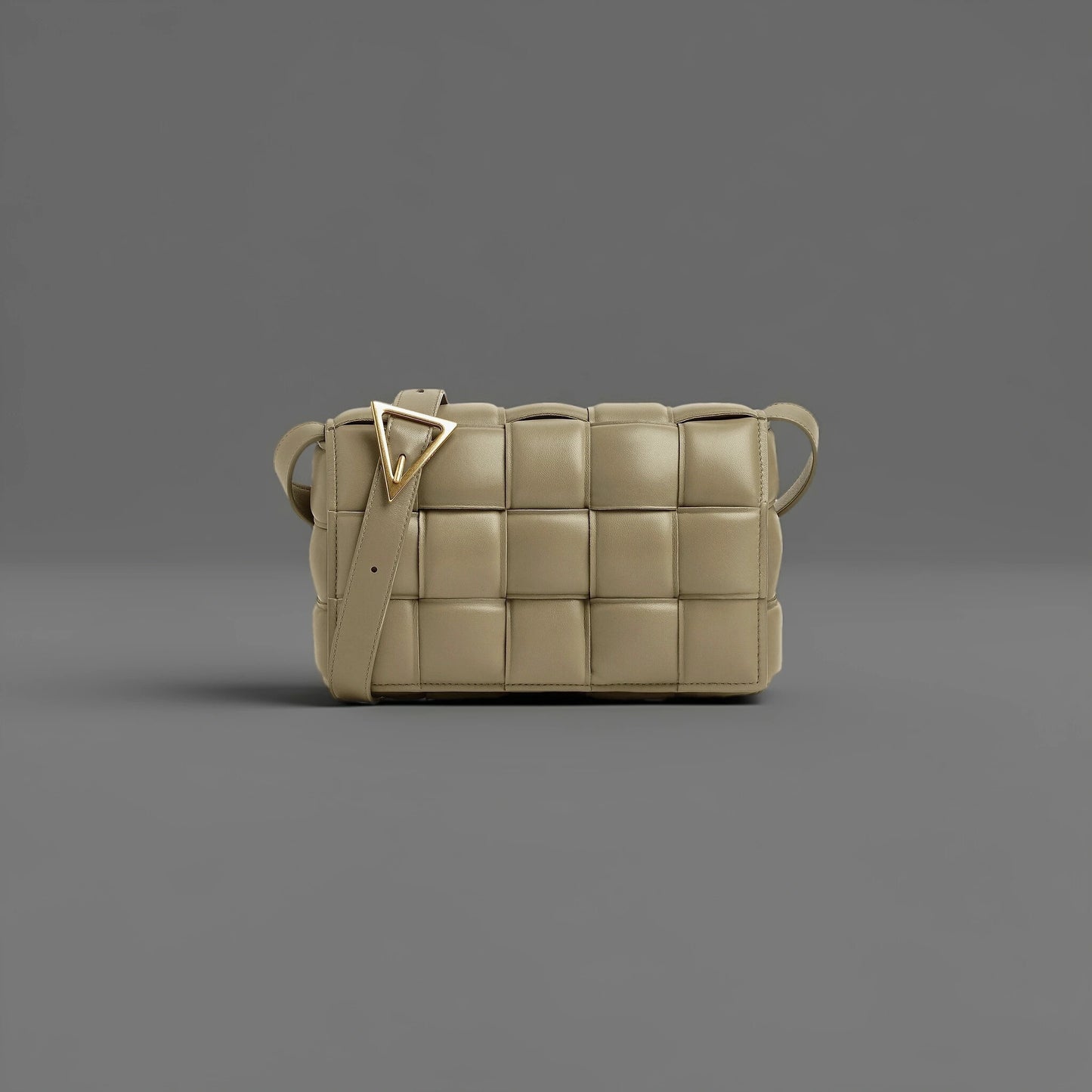 Padded Cassette Bag in Intrecciato Leather