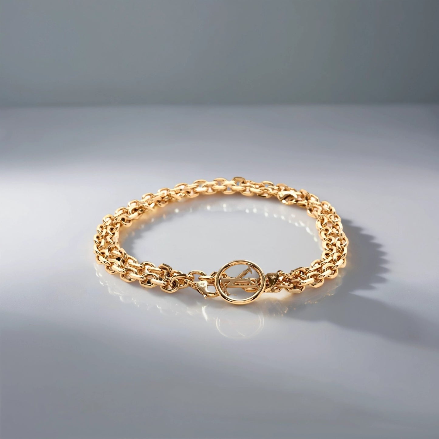 Metal Pochette Coussin Chain Strap Gold