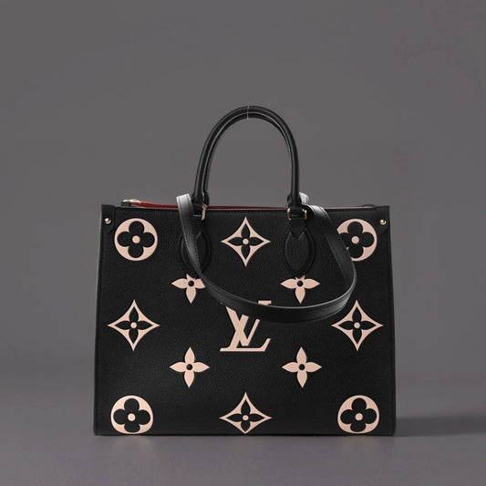 Empreinte Monogram Giant Onthego MM Black Creme