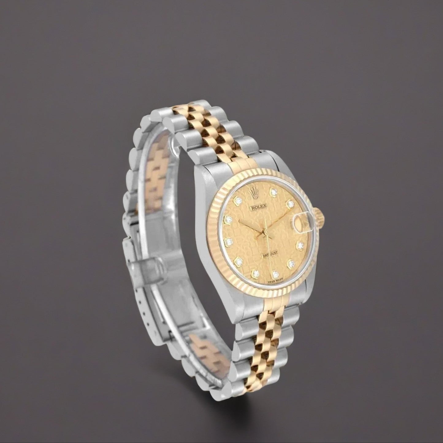 Rolex Datejust Midsize 31mm Steel Yellow Gold Diamond  Watch