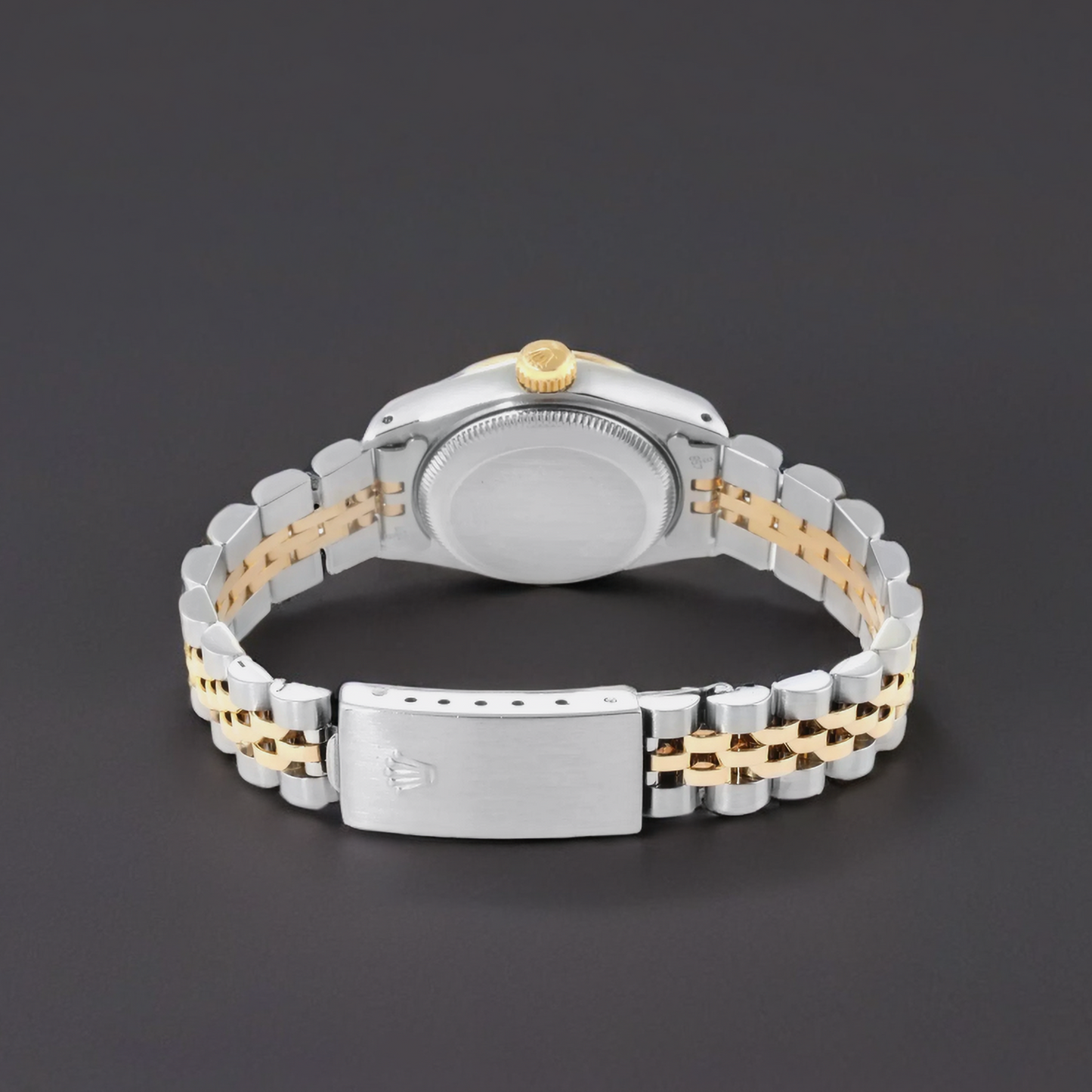 Rolex Datejust 26mm Steel Yellow Gold Diamond Dial Ladies Watch