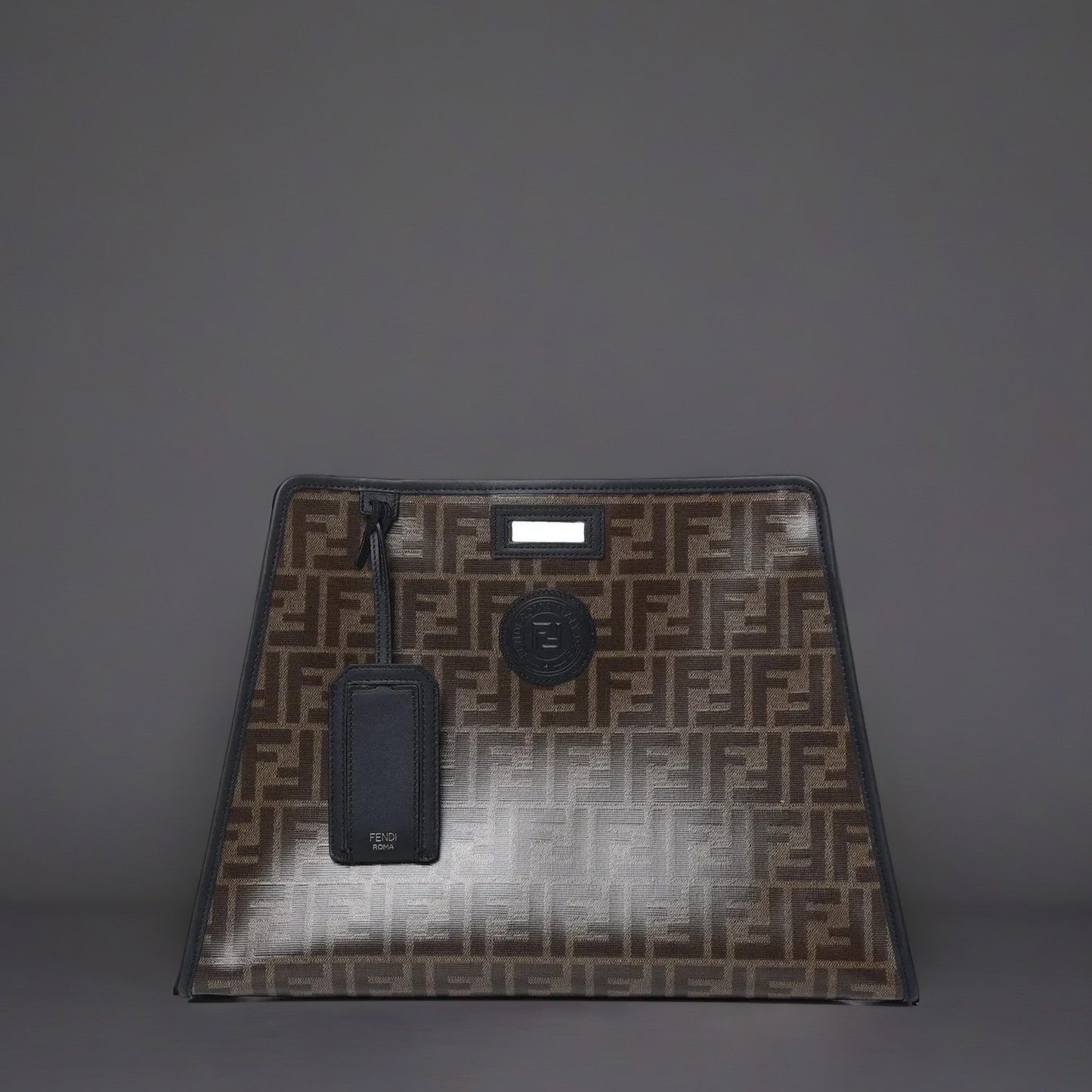 Glazed Fabric FF 1974 Medium Peekaboo Defender Cover Mogano Panna Black