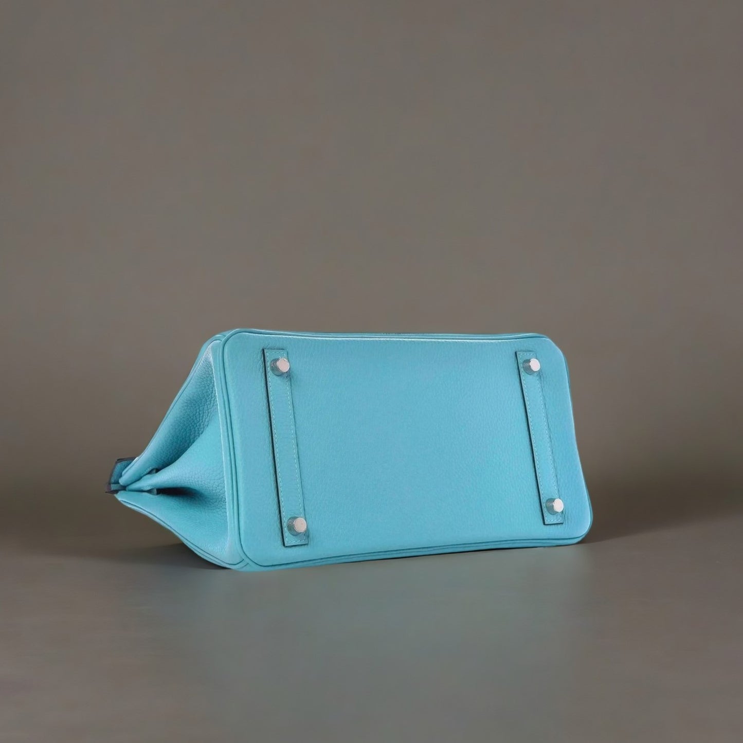 Taurillon Clemence Birkin 30 Bleu Saint Cyr