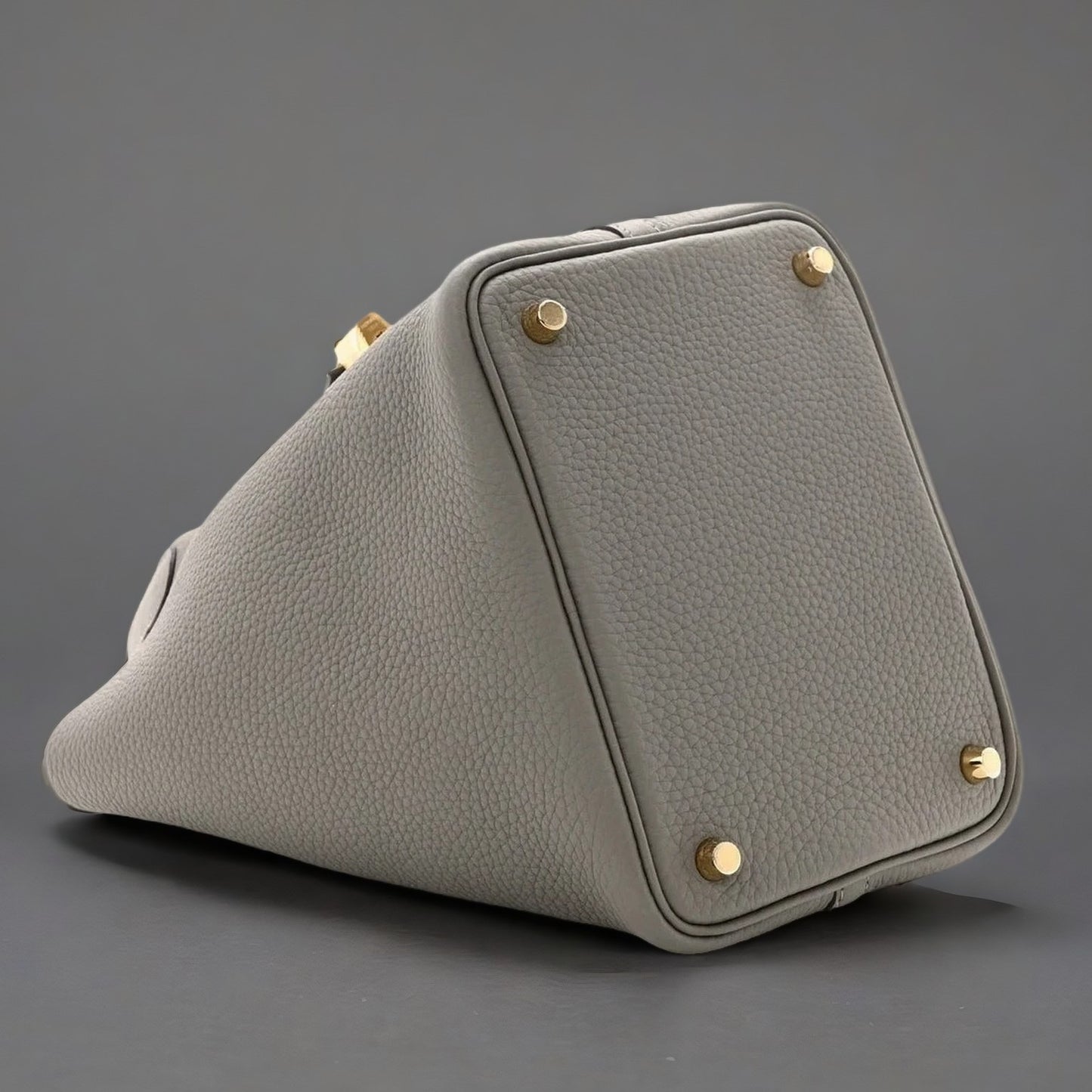 Taurillon Clemence Picotin Lock 18 PM Gris Meyer