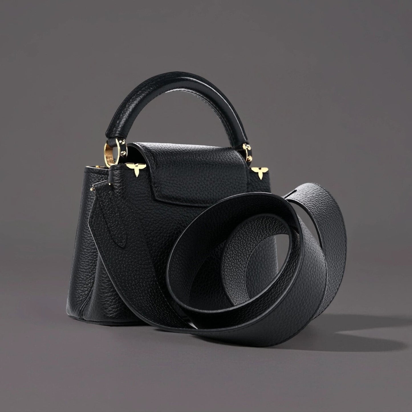 Taurillon Embellished Flower Crown Capucines Mini Black