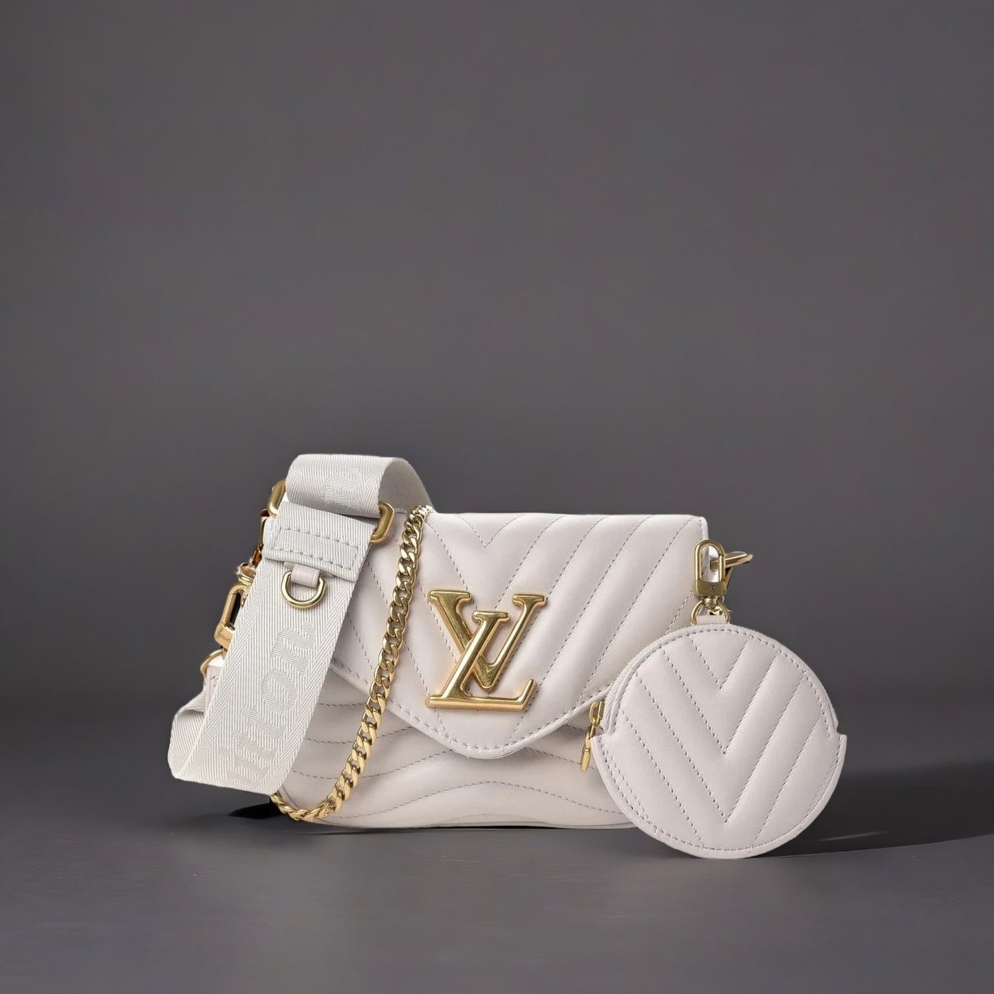 Calfskin New Wave Multi Pochette Brume