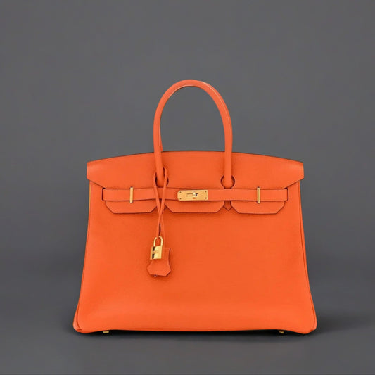 Togo Birkin 35 Orange