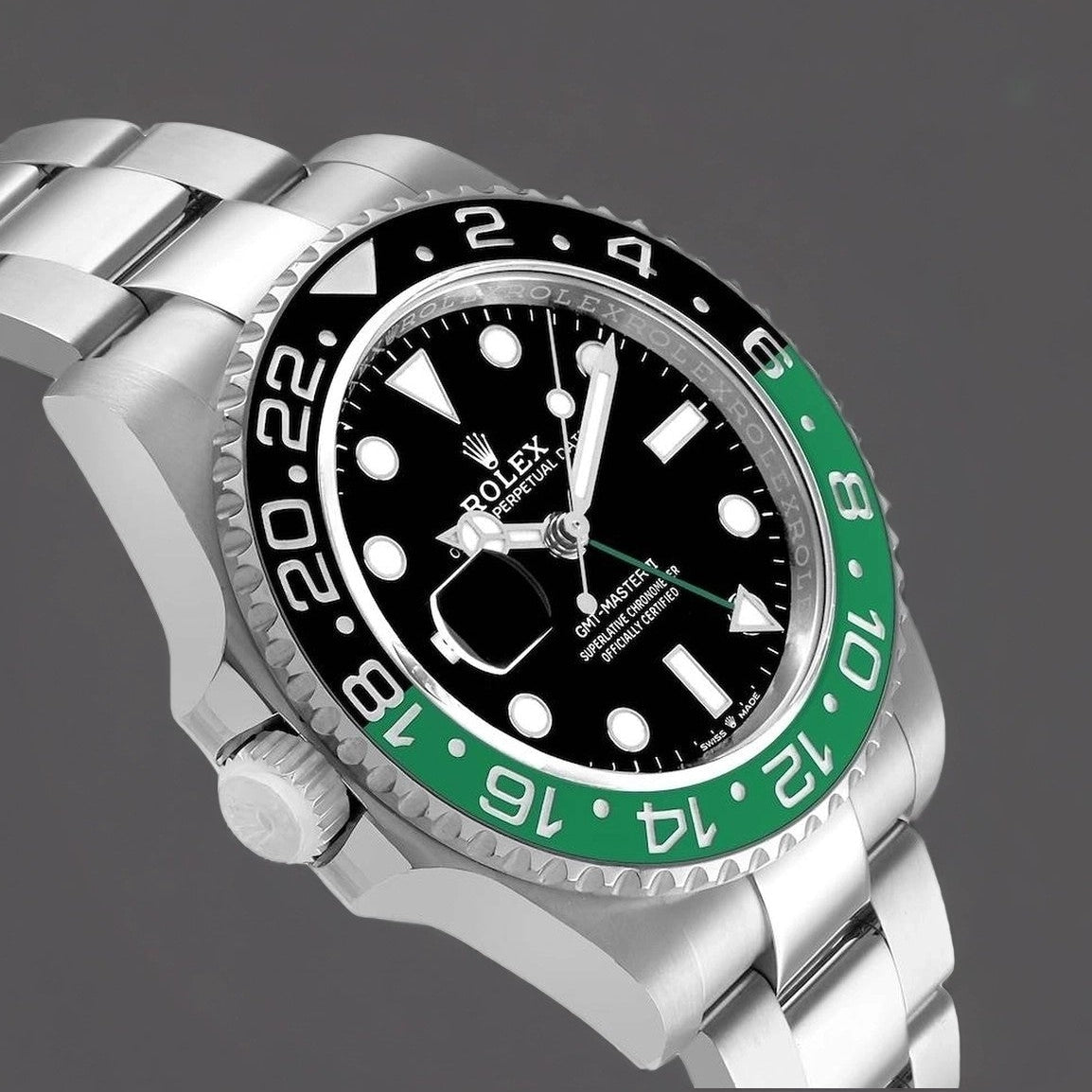 Rolex GMT Master II Black Green Bruce Wayne Bezel Mens Watch