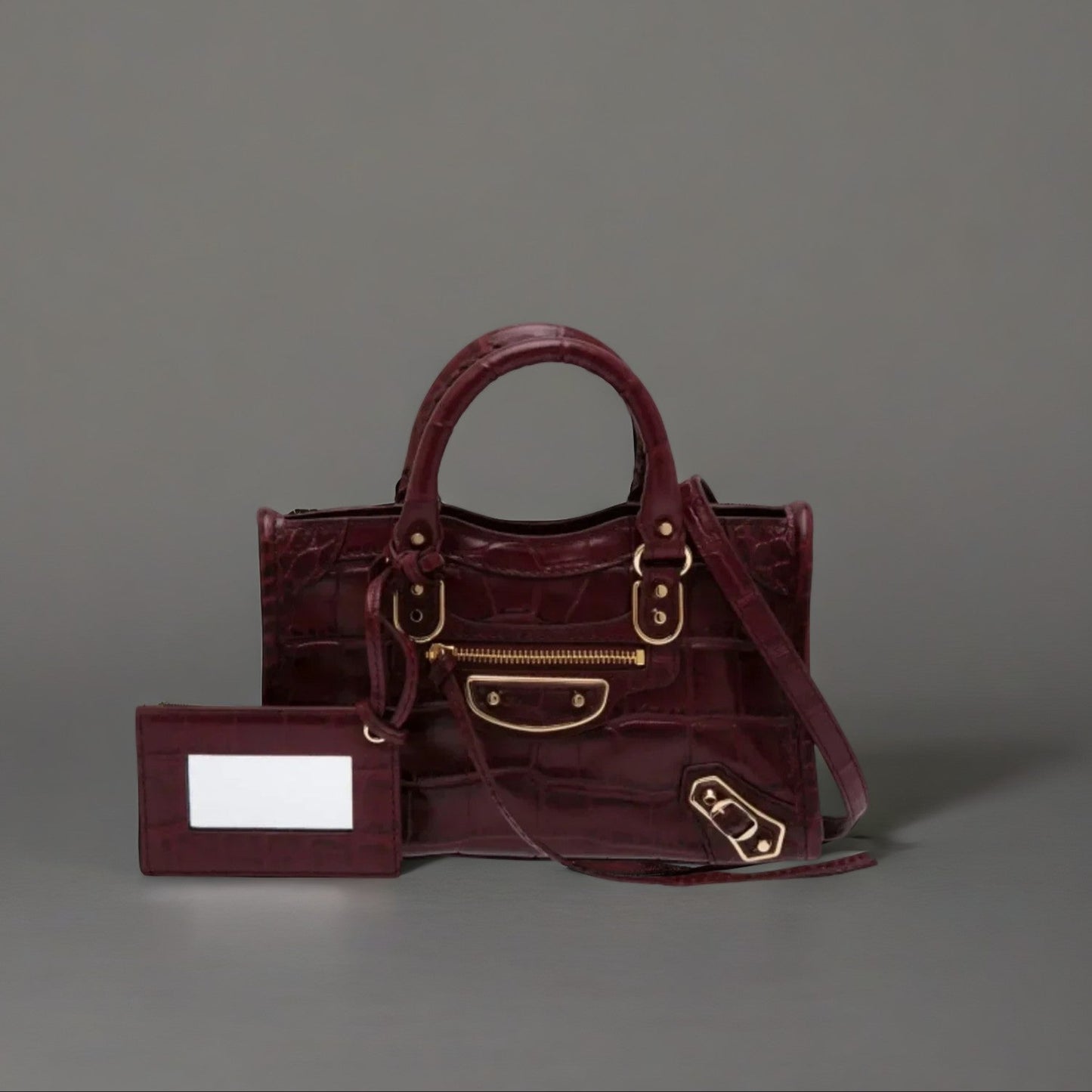 Metallic Edge Nano City bag