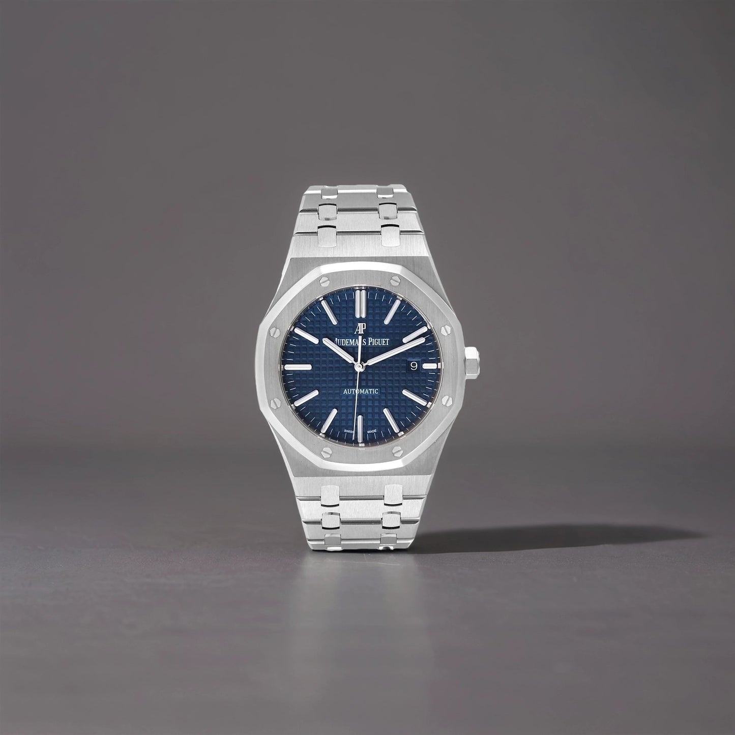 Audemars Piguet Royal Oak Blue Dial Steel Mens Watch