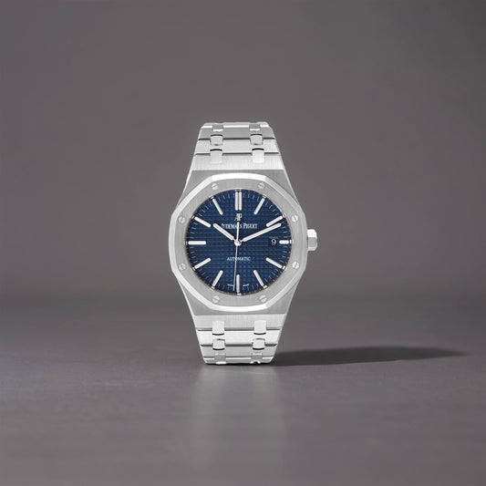 Audemars Piguet Royal Oak Blue Dial Steel Mens Watch