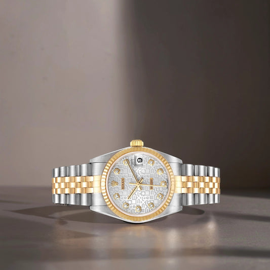 Rolex Datejust Midsize 31 Steel Yellow Gold Diamond Watch