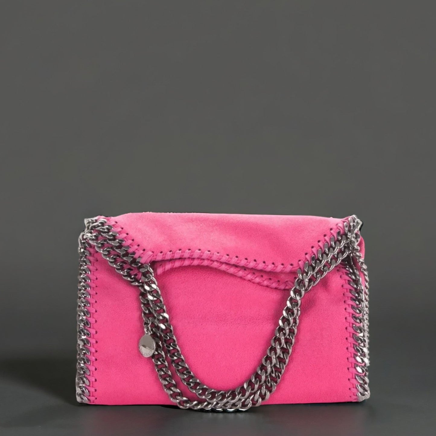Shaggy Deer Mini Falabella Tote Hot Pink