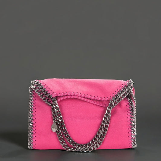 Shaggy Deer Mini Falabella Tote Hot Pink