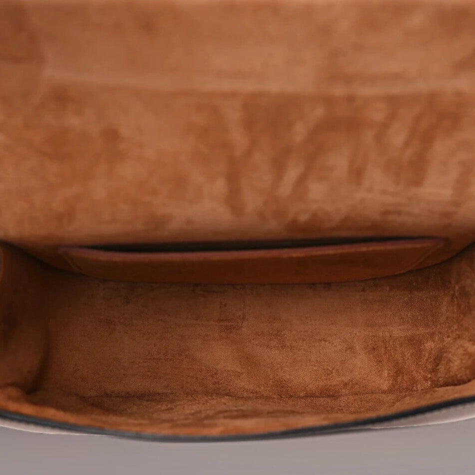 Smooth Calfskin Cuir Triomphe Folco Crossbody Bag Tan