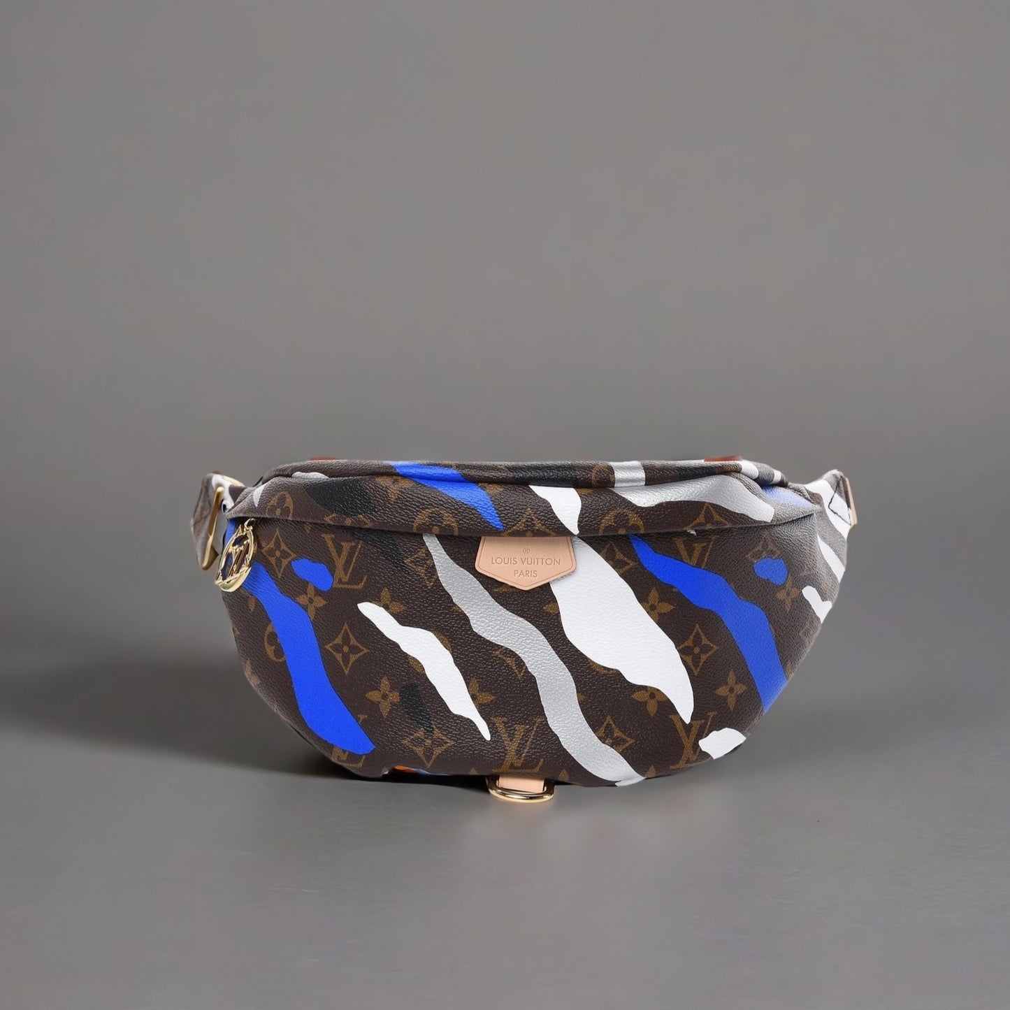 X LOL Monogram Bumbag Blue Silver