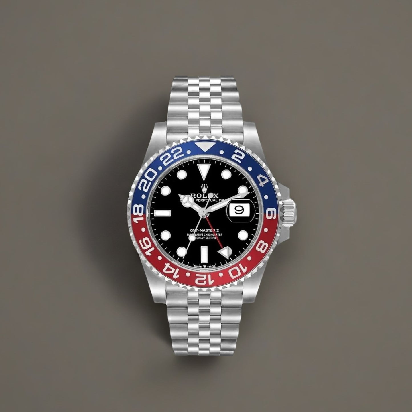 Rolex GMT Master II Blue Red Pepsi Bezel Steel 40mm
