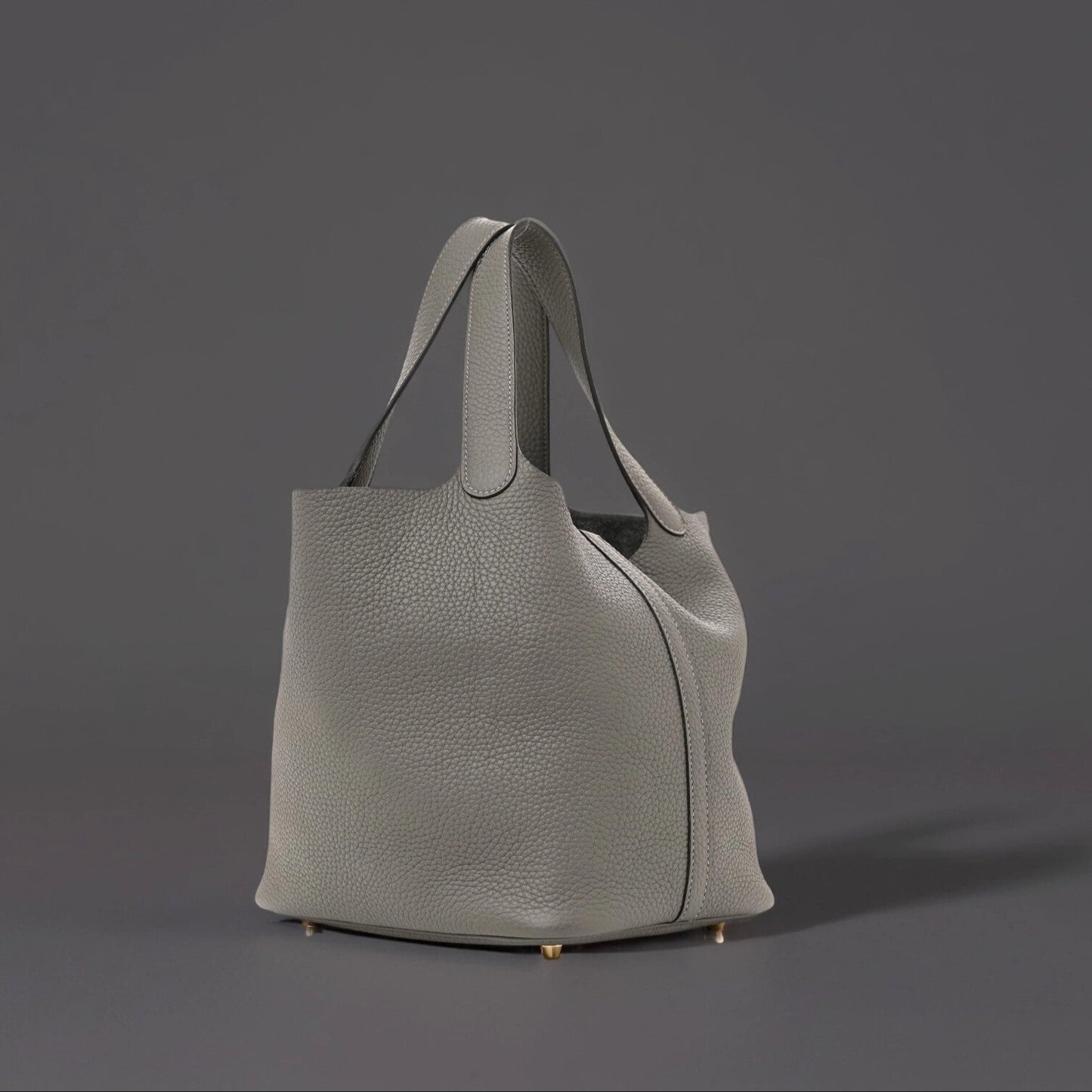 Taurillon Clemence Picotin Lock 22 MM Gris Meyer