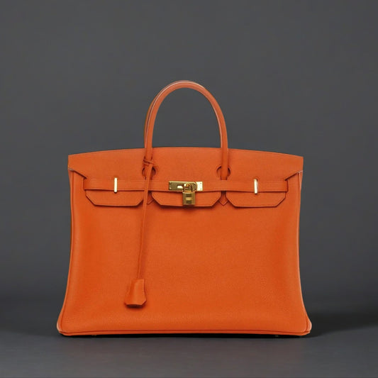 Togo Birkin 35 Orange