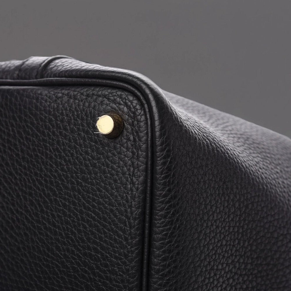 Taurillon Clemence Picotin Lock 18 PM Black