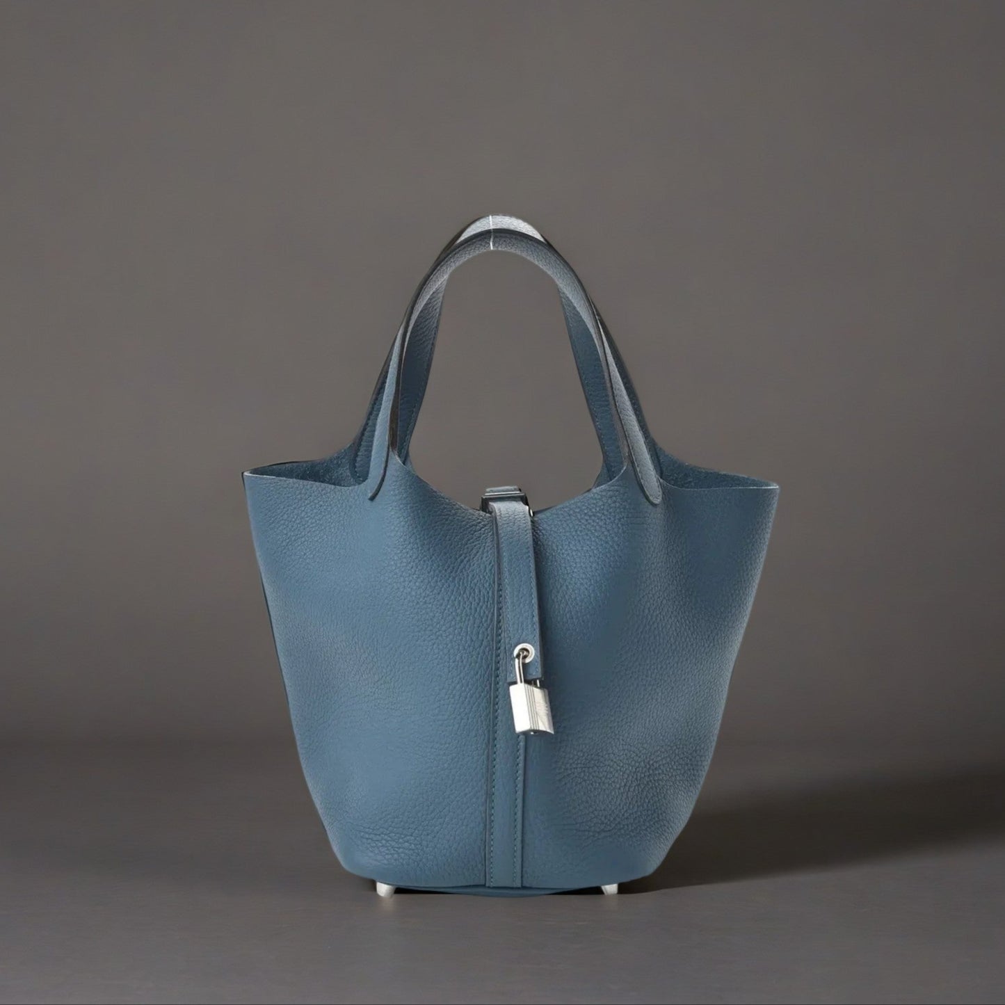 Taurillon Clemence Picotin Lock 18 PM Vert Bosphore