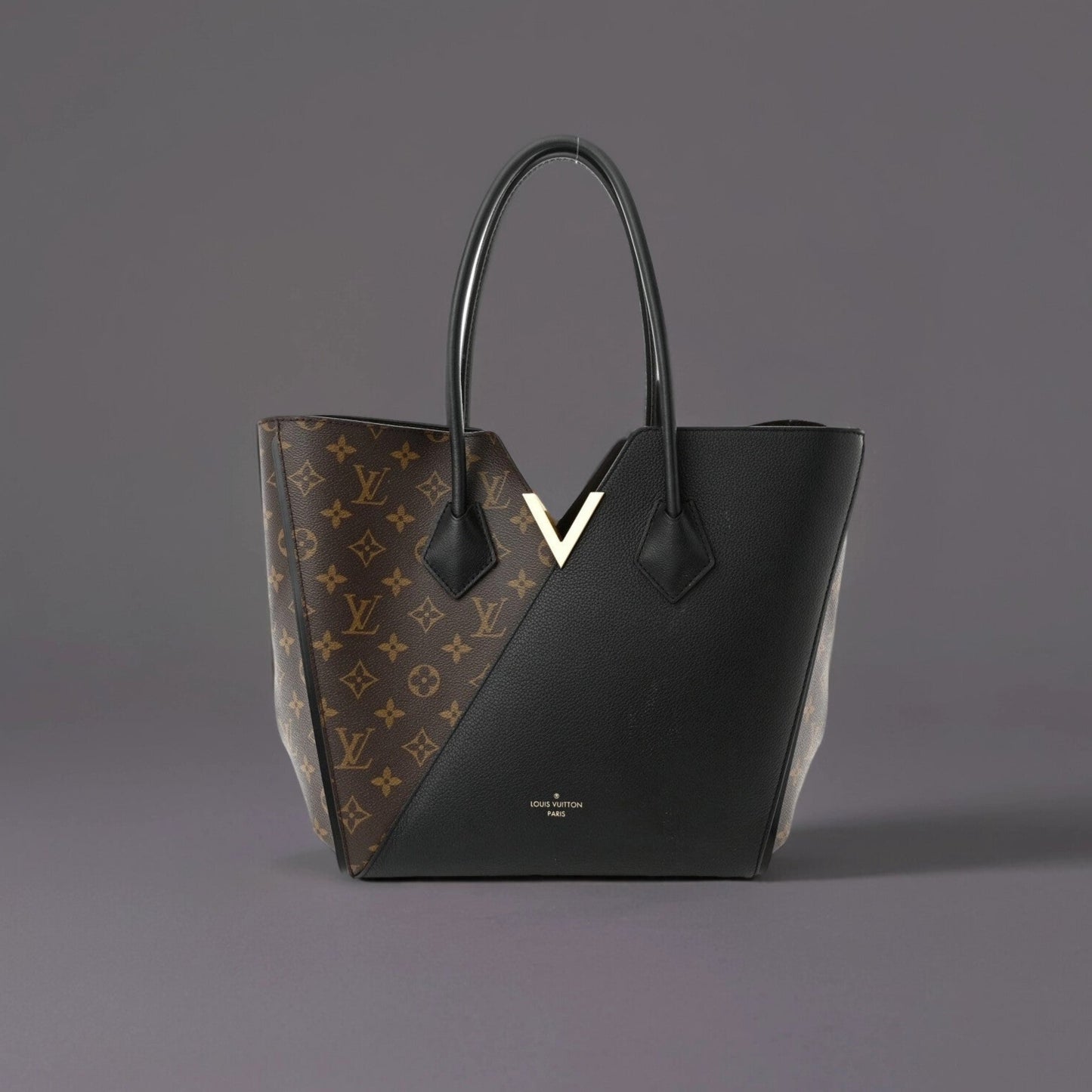 Calfskin Monogram Kimono Tote Black