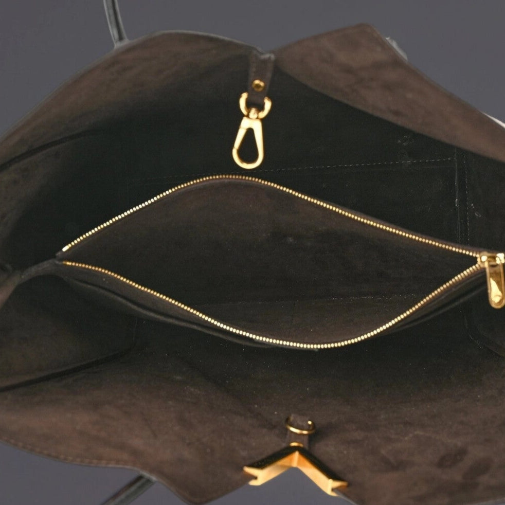 Calfskin Monogram Kimono Tote Black