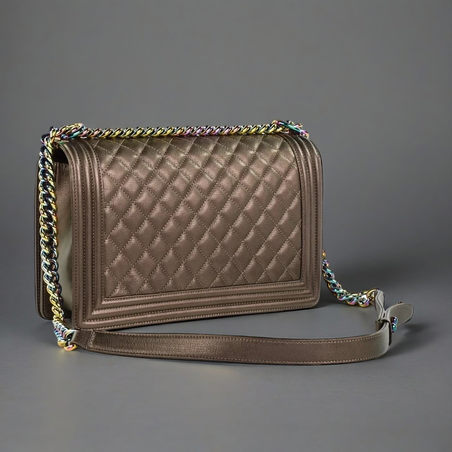 Paris-Seoul Iridescent Large Boy Bag