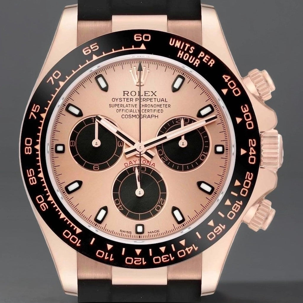 Rolex Cosmograph Daytona Dial Rose Gold Mens Watch