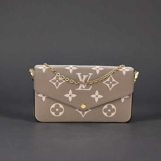 Empreinte Monogram Giant Felicie Pochette Tourterelle Creme