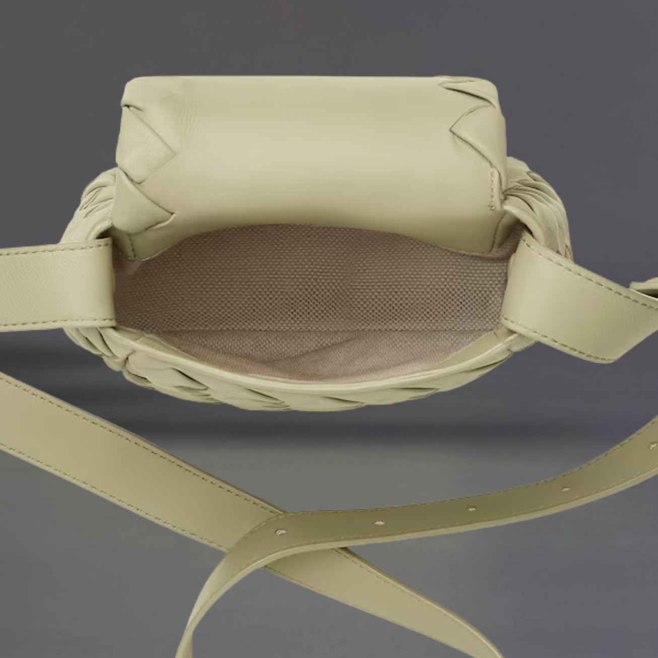 Bottega Veneta Mini Lambskin Cobble Cross-Body Bag