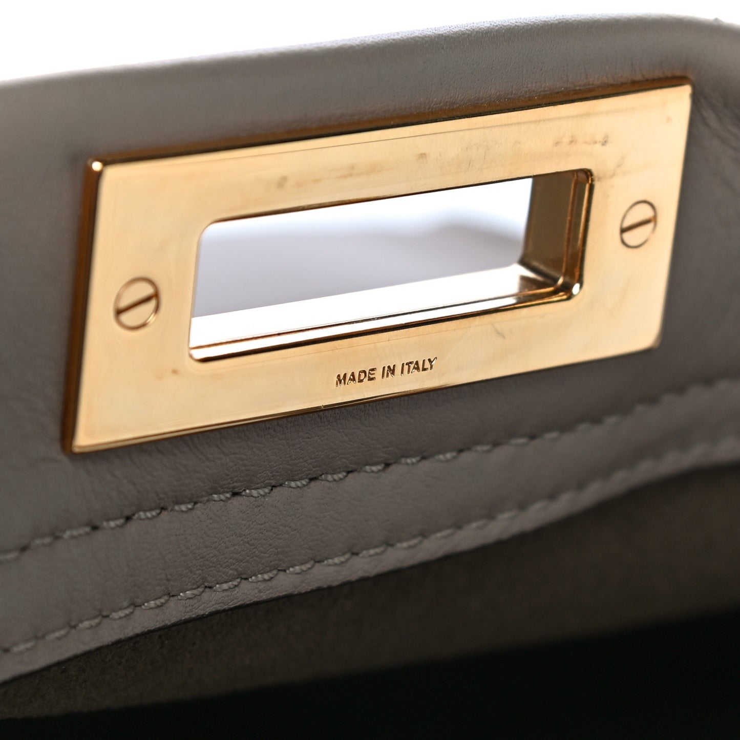 Silk Calfskin Plexi Tortoise Medium Peekaboo Iconic Satchel Dove