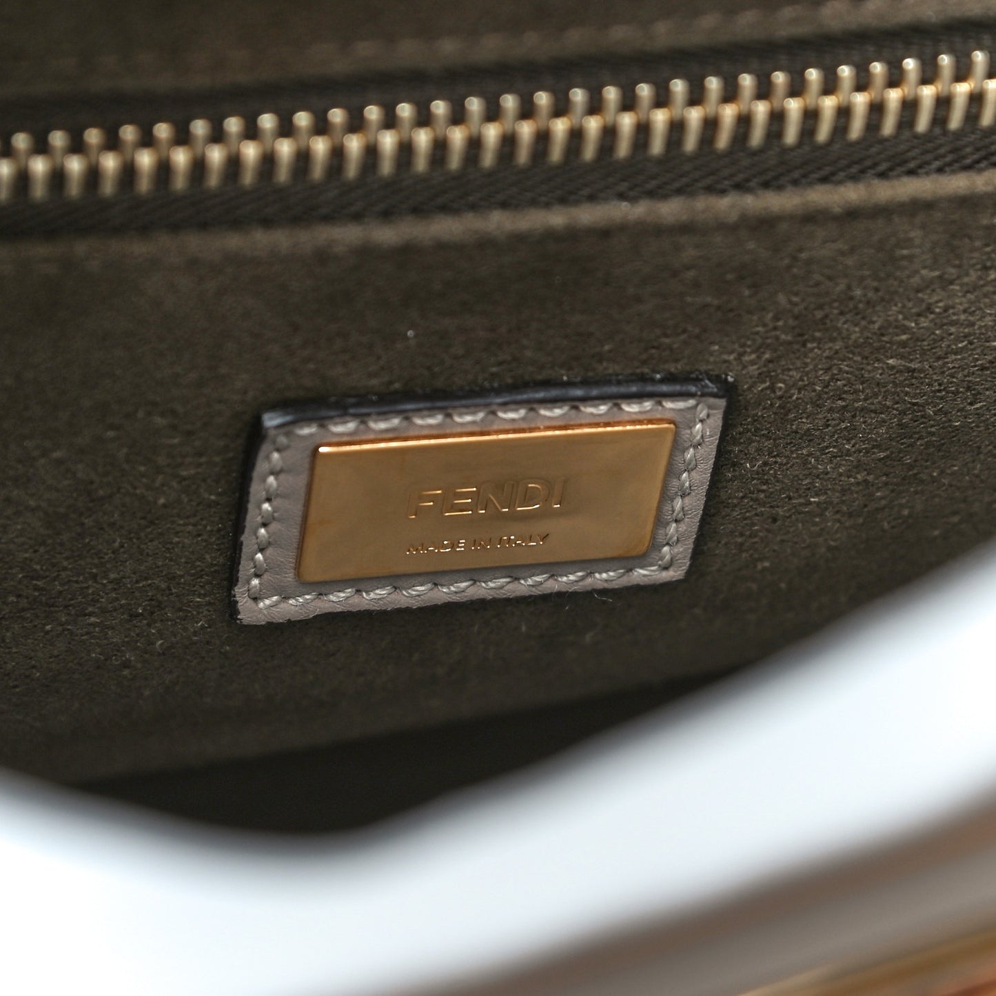 Silk Calfskin Plexi Tortoise Medium Peekaboo Iconic Satchel Dove